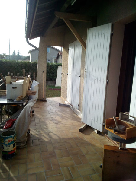 terrasse vidée